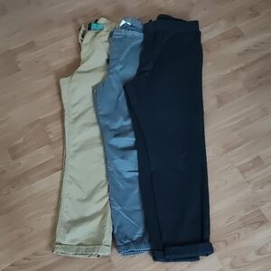 3 Beltless Pants - JCrew, Banana Republic, Gap